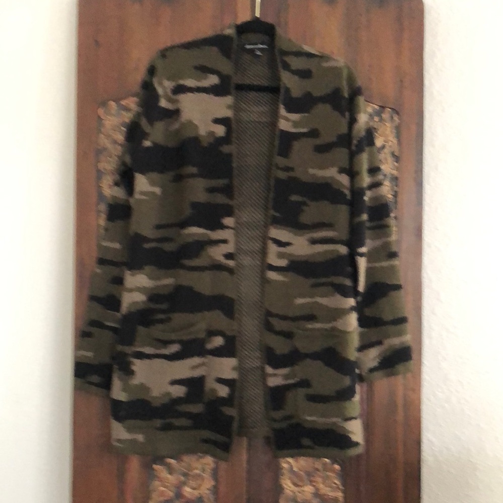 Women Camuflaje Cárdigan